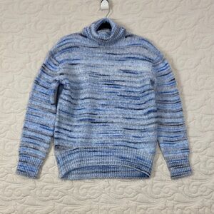 Mexx Turtle Neck Sweater Blue Size Medium